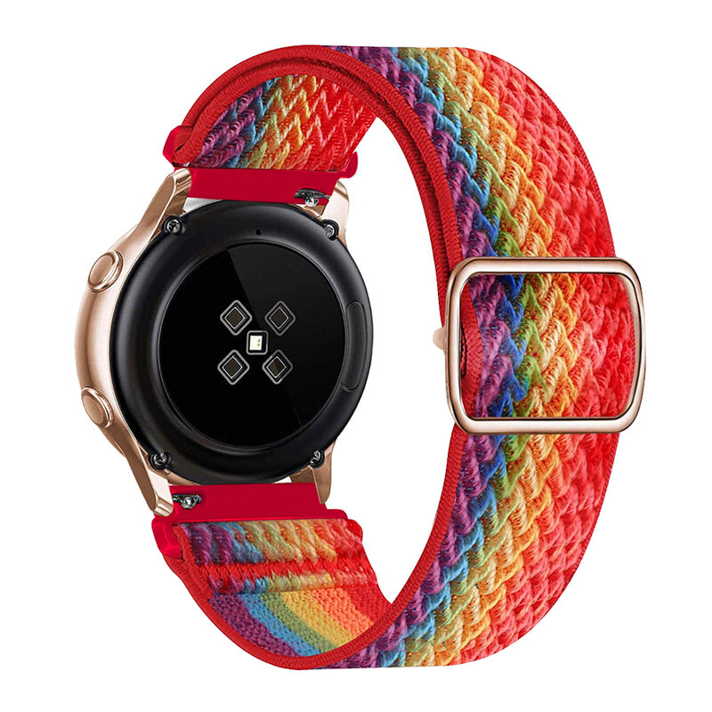 20มม.22มม.สำหรับ Xiaomi Mi นาฬิกาสีสาย Braided สร้อยข้อมือสำหรับ Xiaomi Haylou Ls02 Solo Loop wristbelts อุปกรณ์เสริม