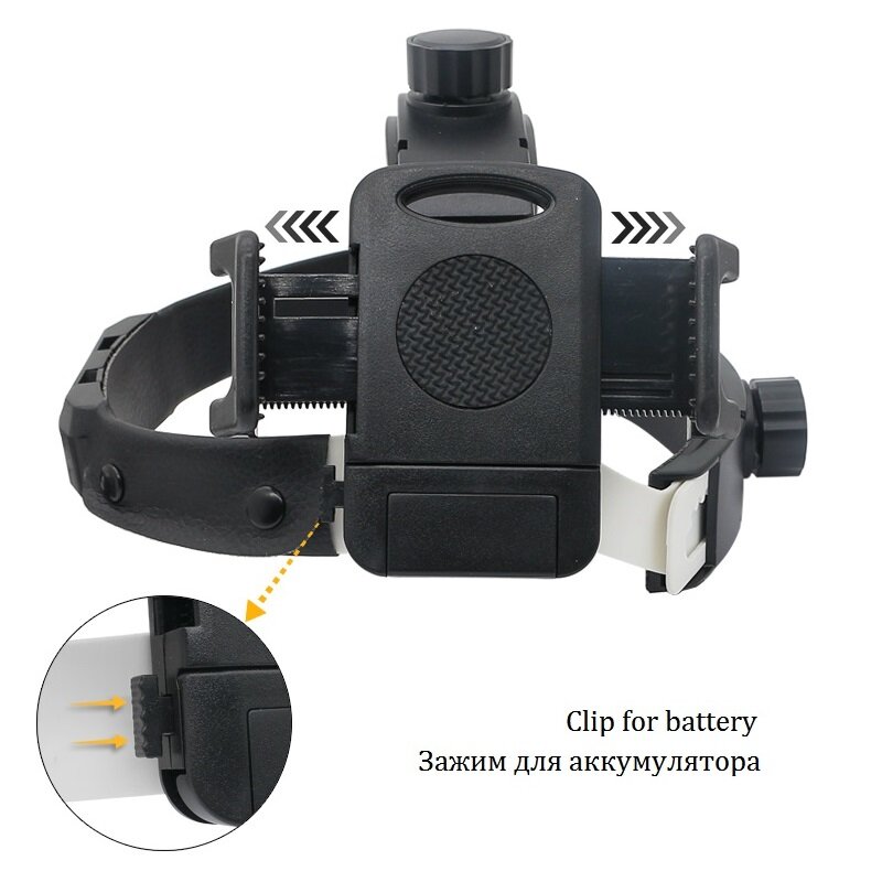 Hände-freies 2,5X3,5 X Dental Fernglas Lupe mit 5W Scheinwerfer Userful Clip Helment Lupen mit Li-auf Batterie Wiederaufladbare
