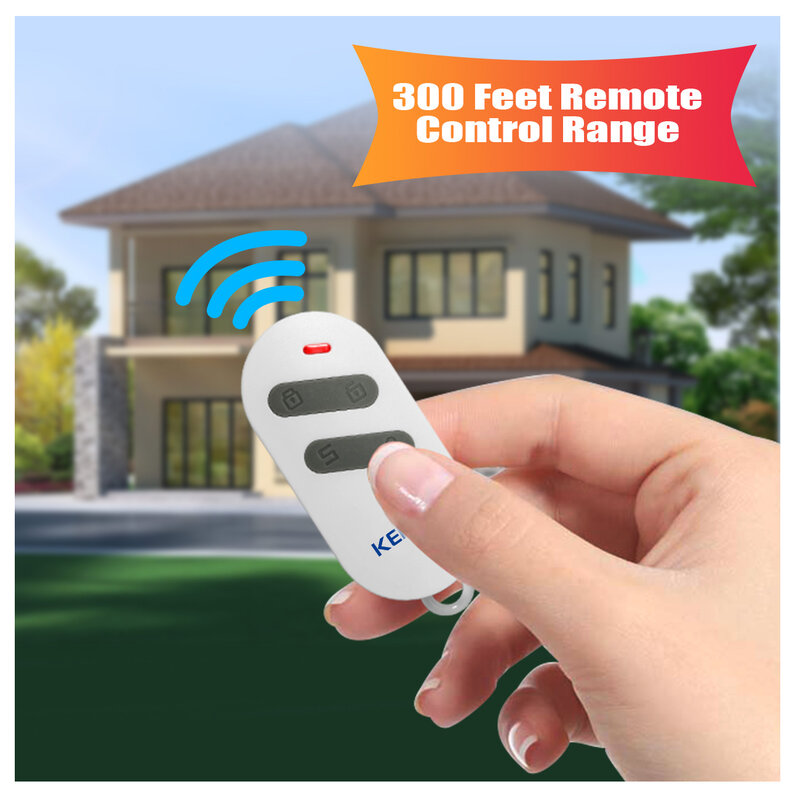 KERUI-Sensor magnético inalámbrico para puerta y ventana, sistema de alarma de seguridad para el hogar, antirrobo, 300 pies, D121