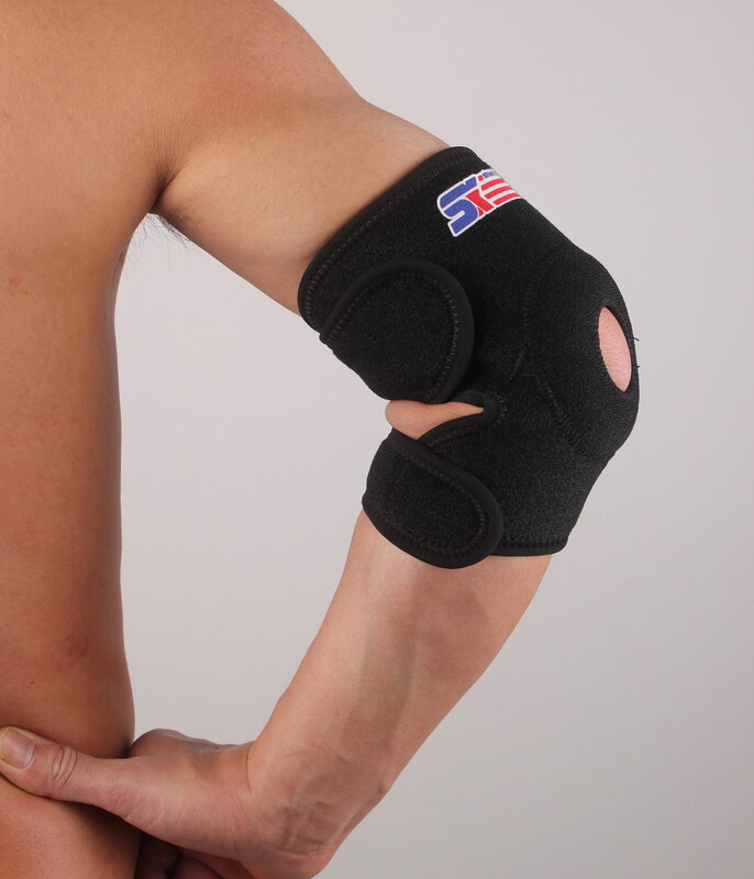 Protetor de cotovelo para basquete e badminton, acessório esportivo respirável de dupla pressão sx605