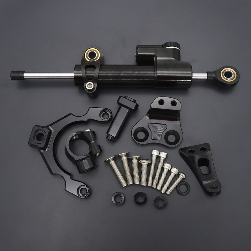 Fiber Carbon Steering Damper Stabilizer Motorfiets Voor Kawasaki Z900 Z 900 Dempers Beugel Ondersteuning Kit 2021 2020 - 2017