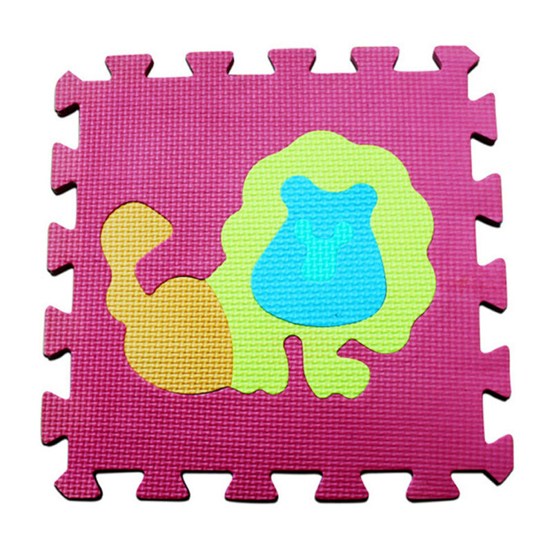 10 sztuk/zestaw maty podłogowe dla dzieci dzieci indeksowania EVA Mat zwierząt owoce numery Puzzle Pad Toy