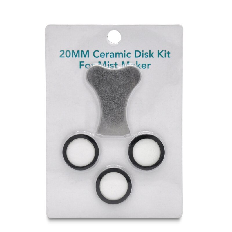 3x 6x 10x Ceramic Disk Kits, Humidifier Maintenance Kit, Ceramics Disks + Key Replacement Parts for Fog Making Machine
