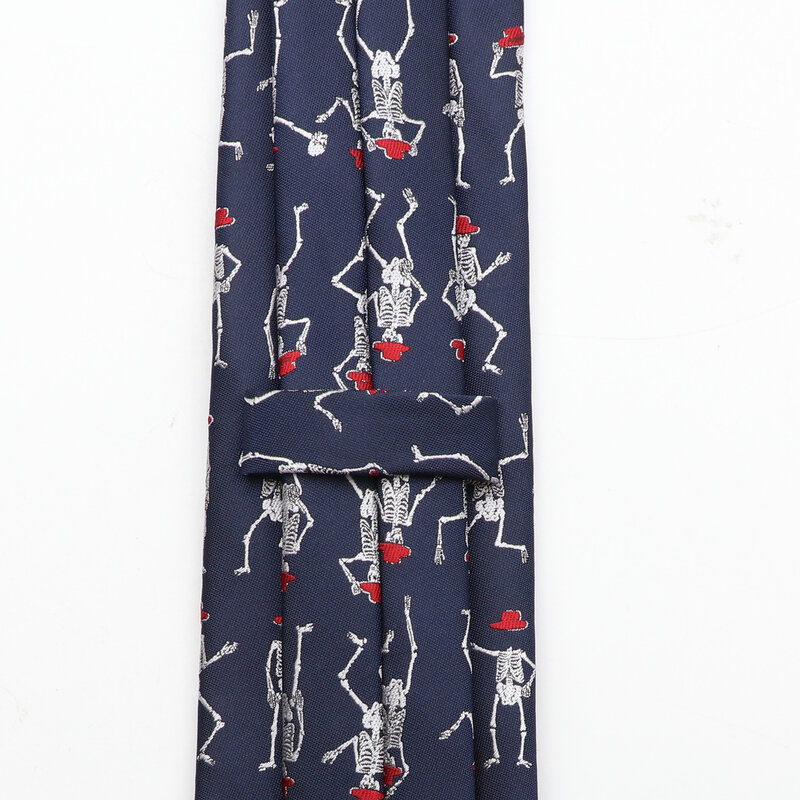 Cravates en polyester pour hommes, Craings.com Jacquard, Cravates tissées pour hommes, Crâne de plantes animales, Cravates à fleurs, Cadeau de fête de mariage, Cravates de luxe