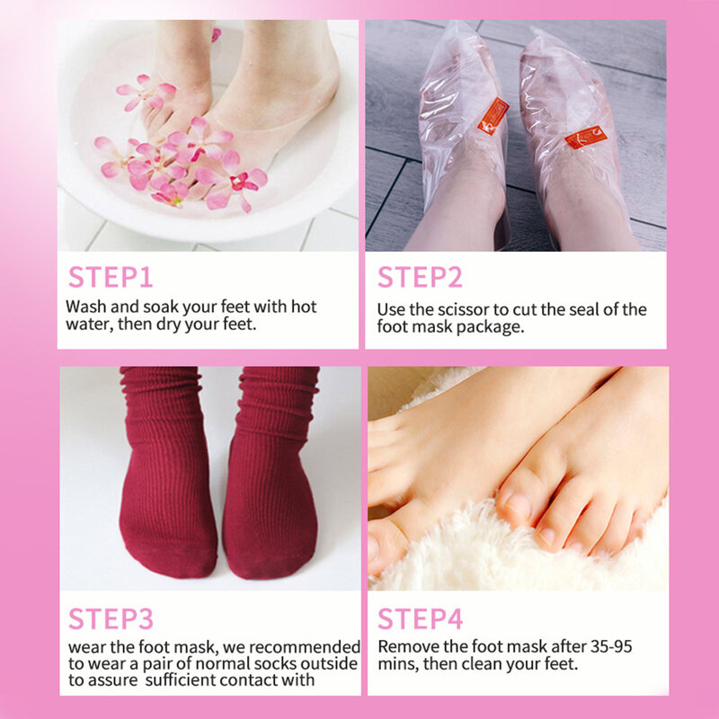Füße Peeling Fuß Masken Spa Pediküre Socken Peeling Peeling Entfernen Abgestorbene Haut Heels Fuß Peeling Anti Gebrochener Fuß Hautpflege