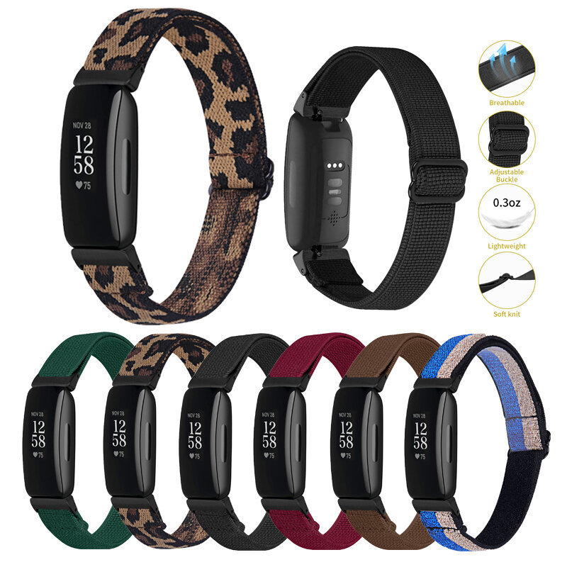 Elastische Band Voor Fitbit Inspire 2 Band Verstelbare Horlogeband Voor Fitbit Ace 3 Kids Armband Riem Voor Fitbit Inspire/inspire Hr