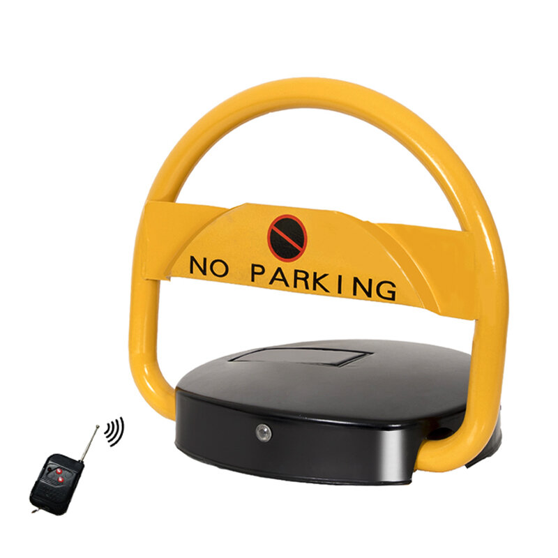KinJoin-barrera de estacionamiento para coche, sistema de bloqueo Solar, baliza de bloqueo, 7a con batería de 12V y, no incluida, 2 mandos a distancia