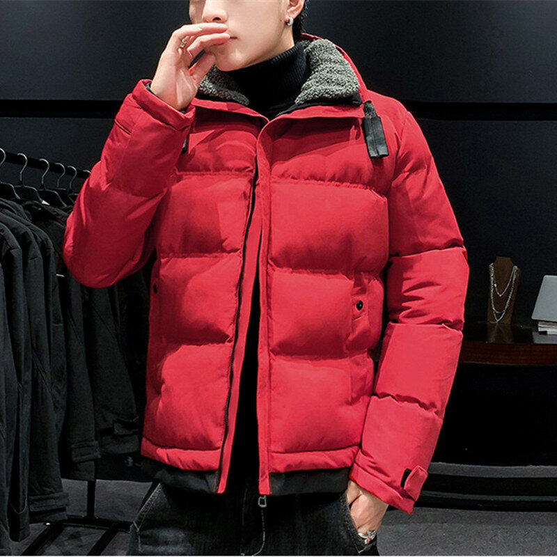 2021 Winter New Men Fashion Parkas Jacket Men Casual Hooded Parka Outerwear Windproof Warm Thick Parka Coats Male