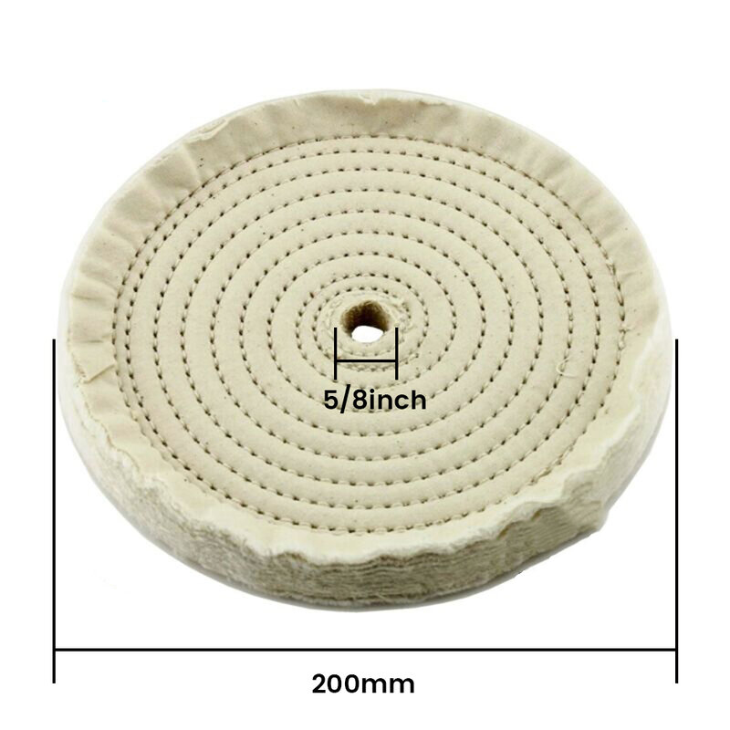 1 шт. 8 дюймов 200 мм Полировочный диск Buff колодки хлопчатобумажная ткань для полировки ювелирных изделий шлифовальные станки площадку для удаление царапин
