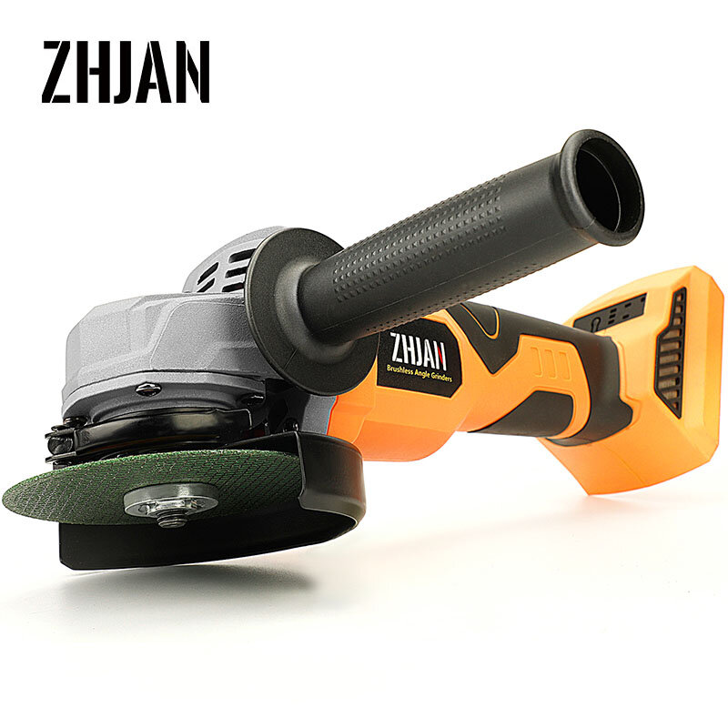 ZHJAN – meuleuse d'angle électrique sans fil, Machine de polissage et de découpe, sans balais, batterie au lithium