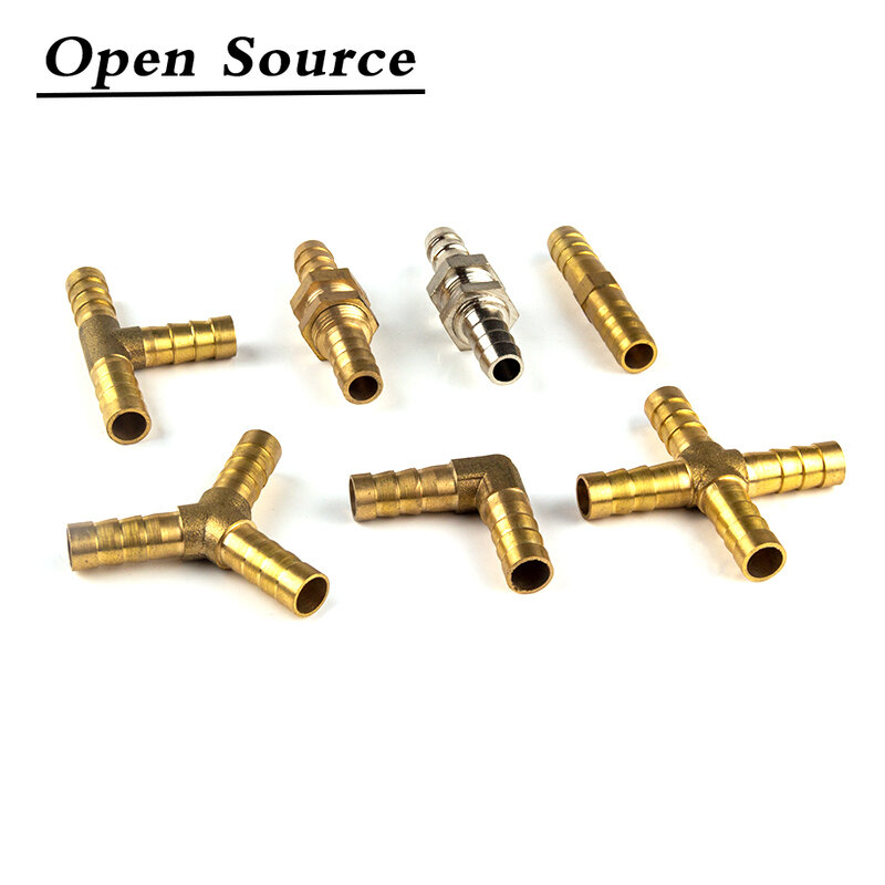 Brass Barb Pipe Fitting 2 3 4 Way Connector for 4mm 5mm 6mm 8mm 10mm 12mm 16mm 19mm Hose Copper Pagoda Water Tube Fittings