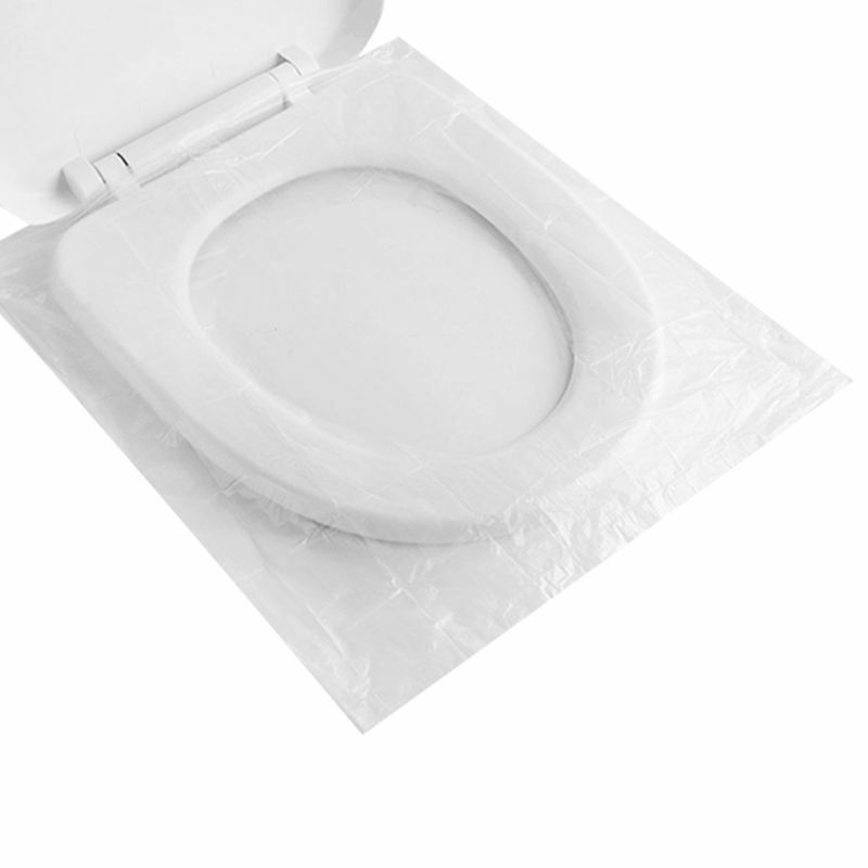 50Pcs/Pack Disposable Toilet Seat Cover Mat Portable Waterproof Safety Toilet Seat Pad For Travel Camping