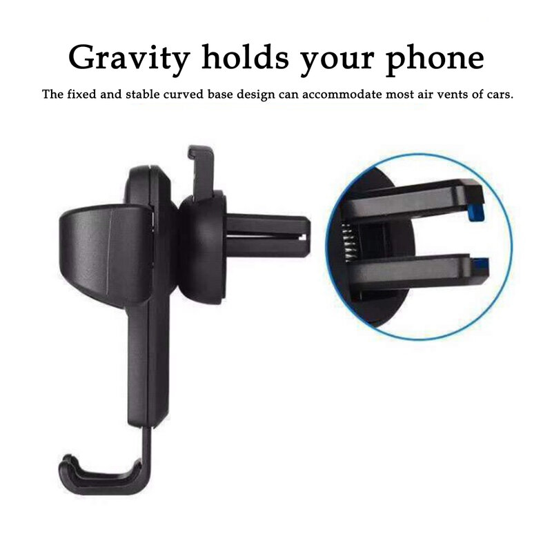 Car Phone Mount Universal Air Vent Phone Holder Fits Most Cars Car Phone Holder Gravity Holds Car Mobile Phone Holder Stand Hot