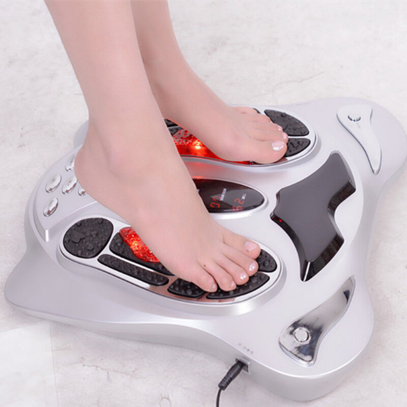 Elektrische Fuß Massager Maschine Wärme Fernen Infrarot Vibrator Akupunktur Fuß Massage mit Abnehmen Gürtel Für Körper Physikalische Therapie