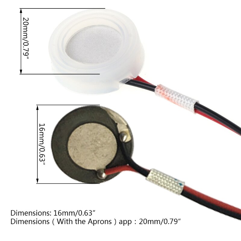 D16mm 1.7M Hz Ultrasonic Mist Maker Atomisasi Transduser Keramik Humidifier