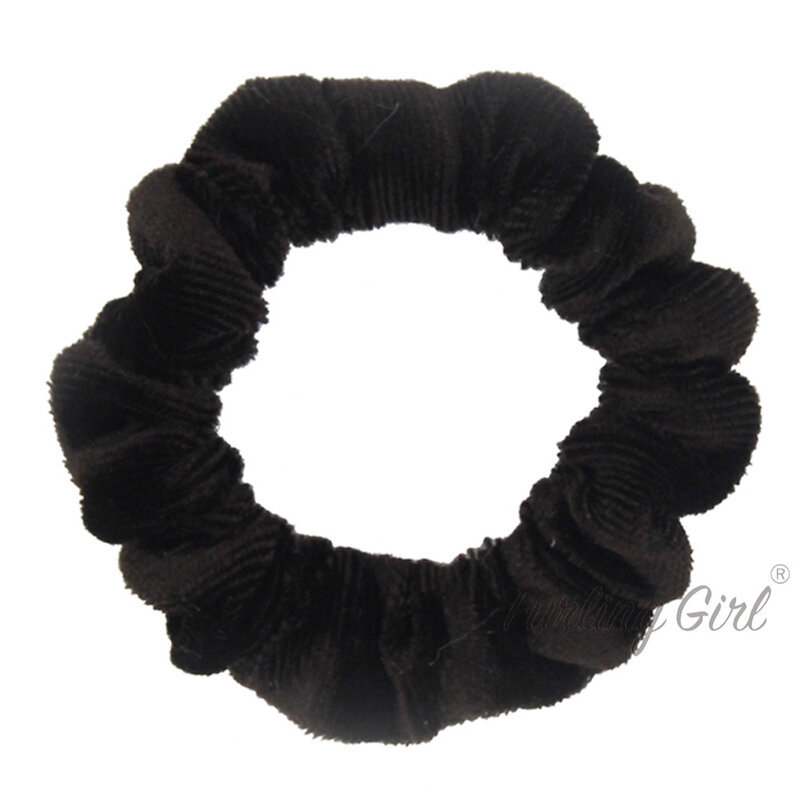 Furling Girl Pack Of 10 Pieces Korean Velvet Hair Scrunchies Ponytail Holder Elastis Hair Band untuk Wanita Aksesoris Rambut