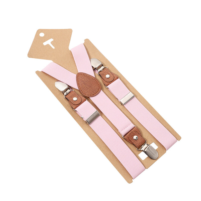Cintura per bambini in tinta unita bretelle per neonati 3 bretelle con Clip y-back bretelle elastiche per bambini anello regolabile per bretelle orso