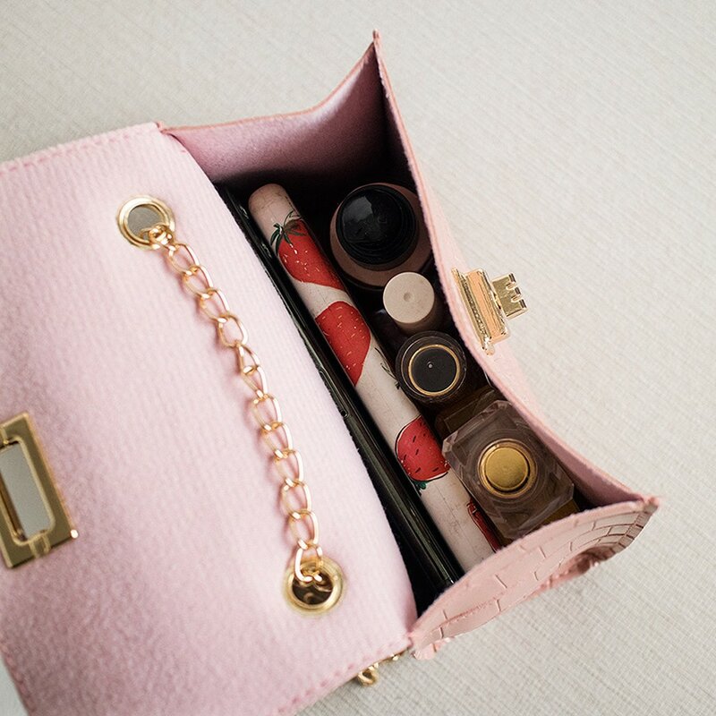 Las mujeres bolso de patrón de piedra cadena Mini pequeño cuadrado bolsa 2020 nueva moda de cuero PU de buena calidad bolsas de mensajero de hombro # p30