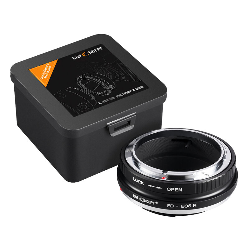 K & f conceito lente adaptador de montagem FD-EOS r para canon fd fl montagem lente para canon eos r câmera corpo
