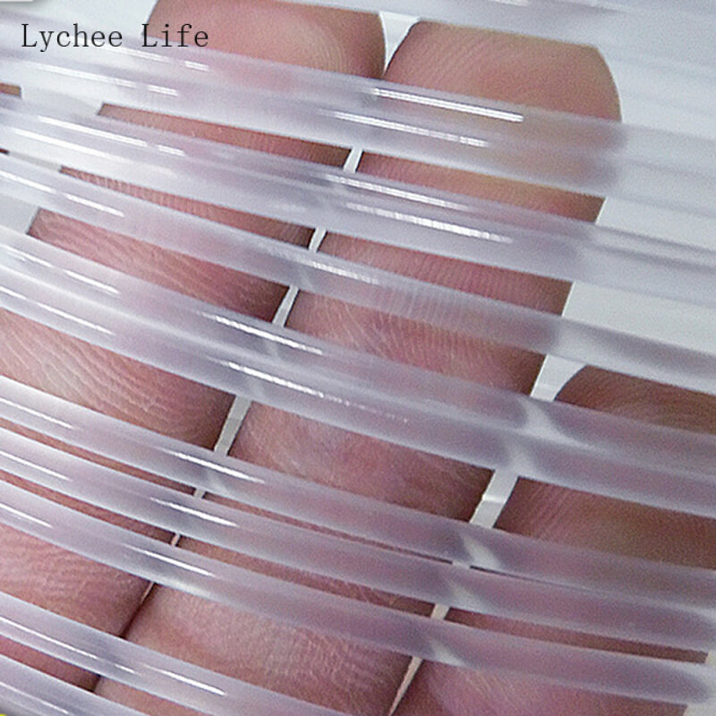 Lychee Life 5Yard Korset Tulang Boning Plastik Bundar Bra Nilon Diy Pakaian Dalam Tulang Buatan Tangan Aksesori Jahit Dekorasi Rumah