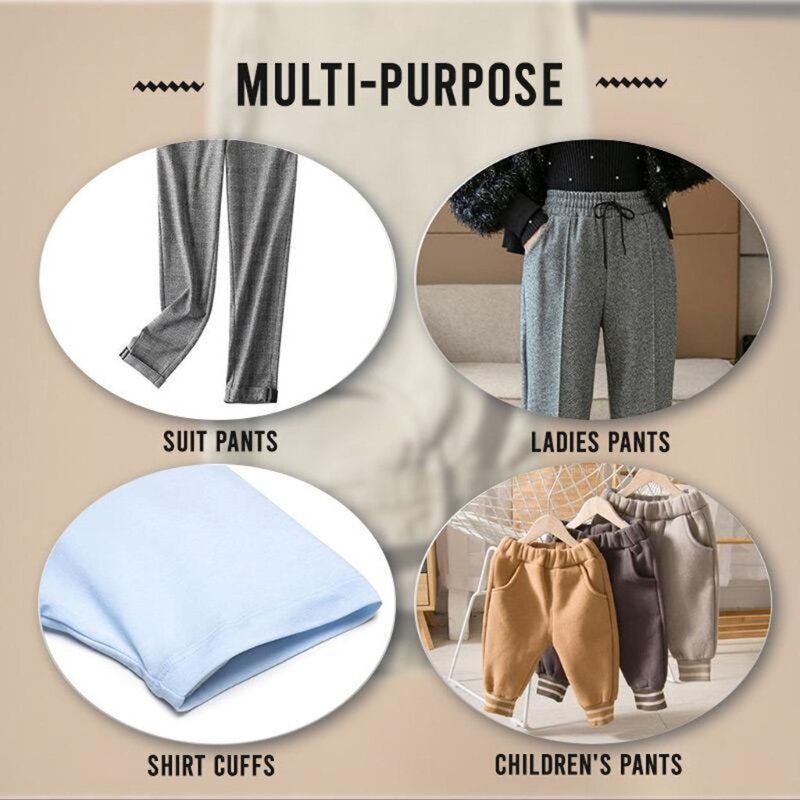 Calças de bainha de ferro, calças de enrolar roupas com fita adesiva, acessórios de costura em poliéster