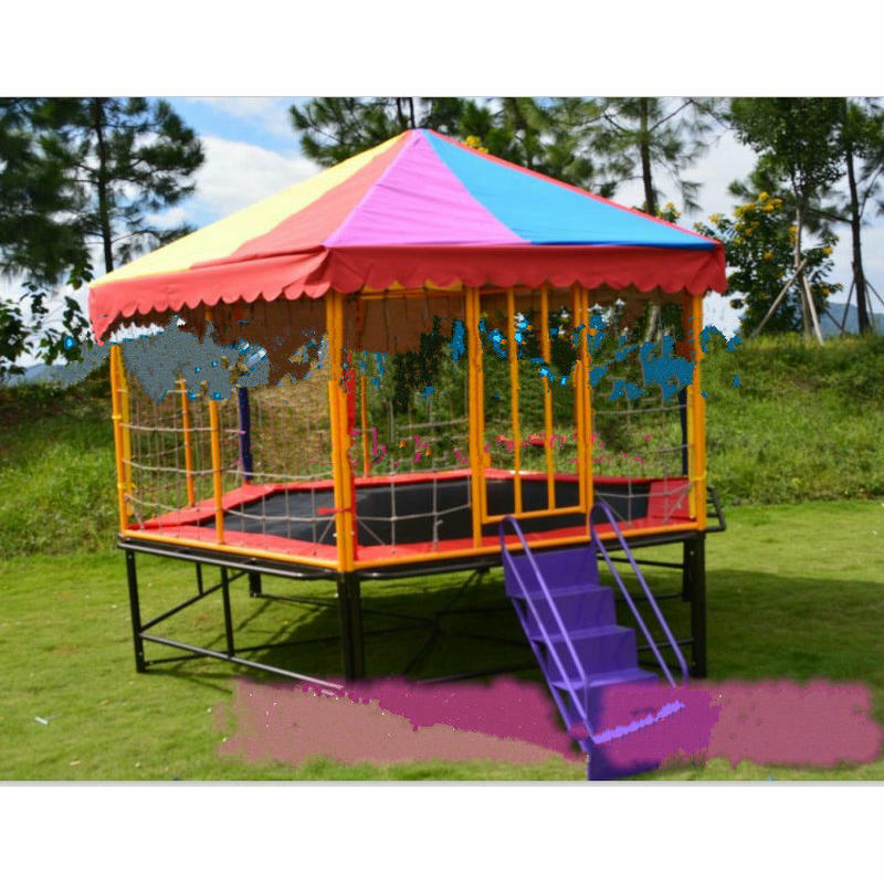 Materiał pcv trampolina parasolka, 8 stóp trampolina baldachim, deszczoodporna dzieci trampolina cień pokrywa, część trampolina