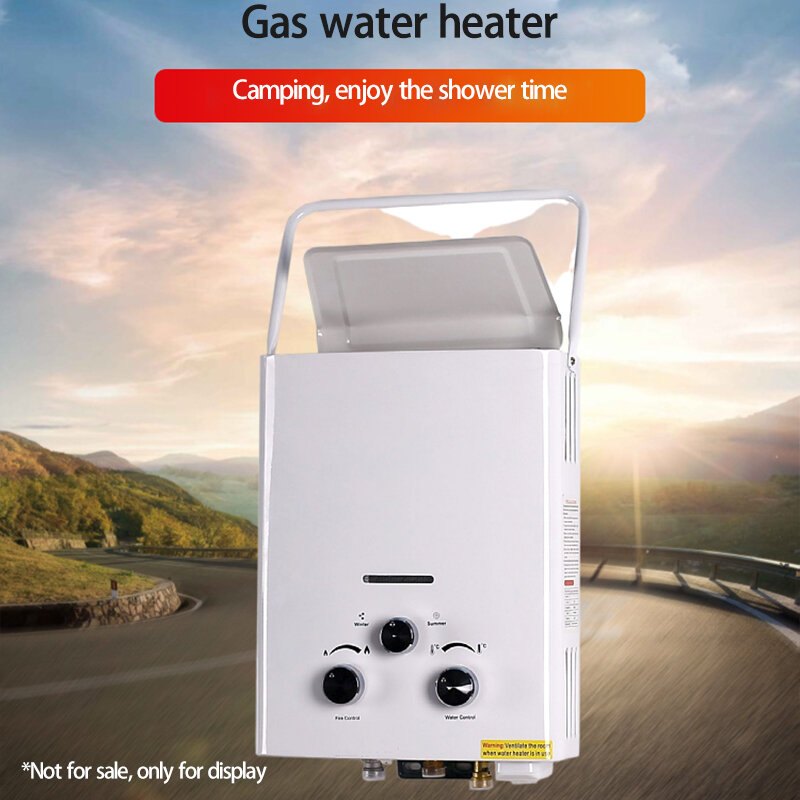 Нагреватель воды для кемпинга RV газовый водонагреватель, прицеп, походная ванна, мгновенный нагрев воды, сжиженный нефтяной газ, 6 л