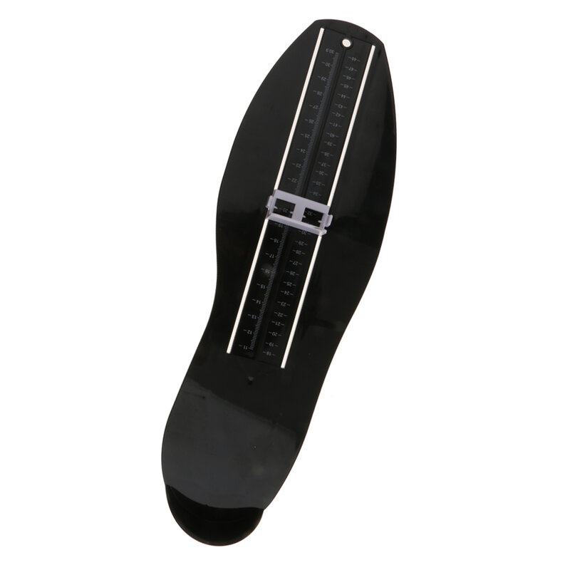 Dispositivo de medição de pés, régua para adultos, ferramenta de medição de sapato, preto