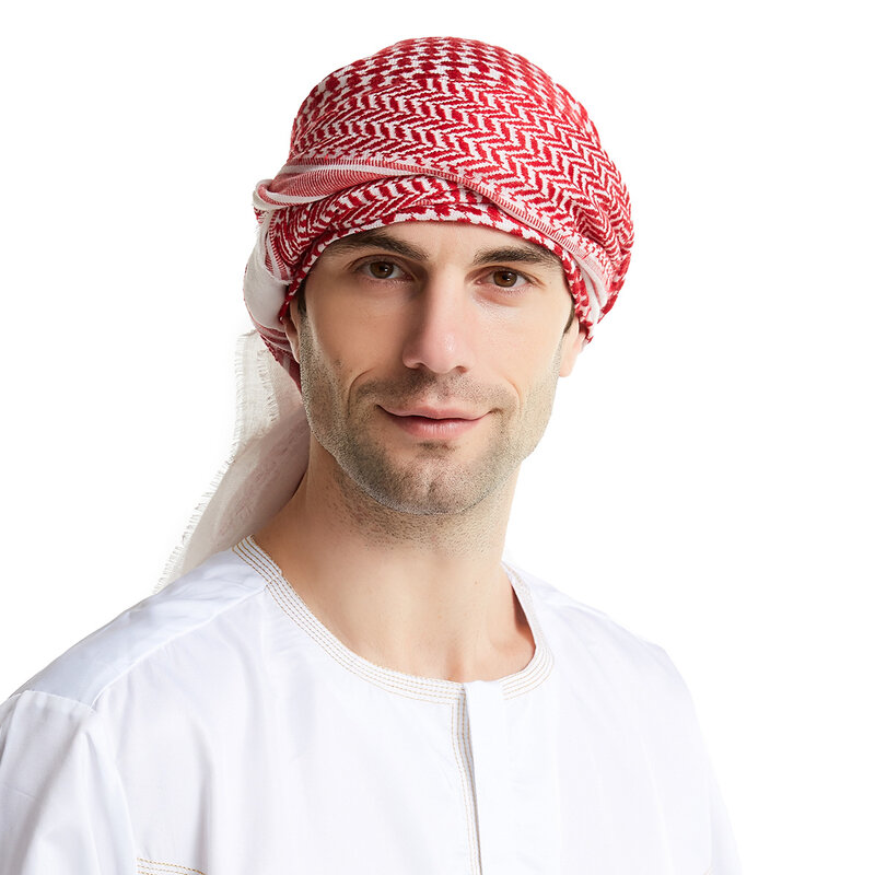 男性用ヒジャーブスカーフ,イスラム教徒の女性用ヘッドスカーフ,中東のラマダンとパンツ,伝統的なコットンとウールのターバン,高品質