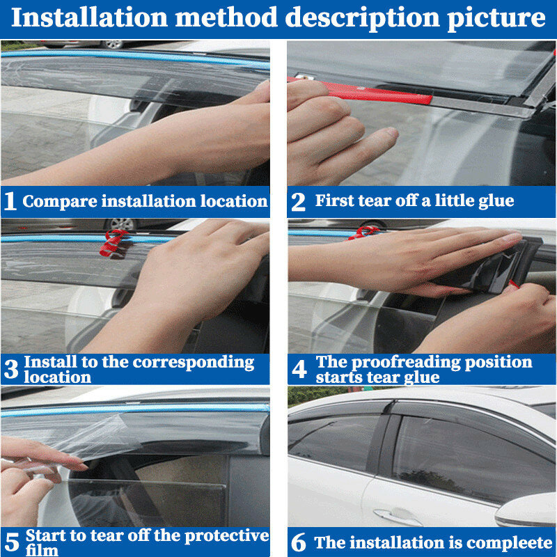 Для Hyundai H-1 Wagon 2011-On оконные козырьки защита от дождя оконные дождевики дефлектор тент щит для вентиляционного отверстия Защитная крышка отделка