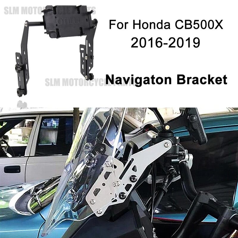 Soporte de teléfono para motocicleta, Kit de parabrisas ajustable para Honda CB500X CB 500X2016 2017 2018 2019