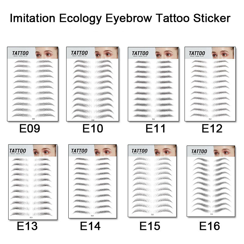 Magia 4D Dei Capelli-come Del Sopracciglio Del Tatuaggio Sticker Ciglia Sopracciglia 7 Giorno di Lunga Durata Super Impermeabile di Trucco Eye Brow Adesivi cosmetici