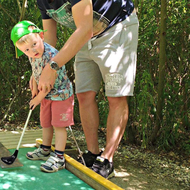 Juego de juguetes deportivos versión mejorada del juego de juguetes de Golf, bandera, poste de práctica, combinación de bolsa de viaje engrosada para niños pequeños