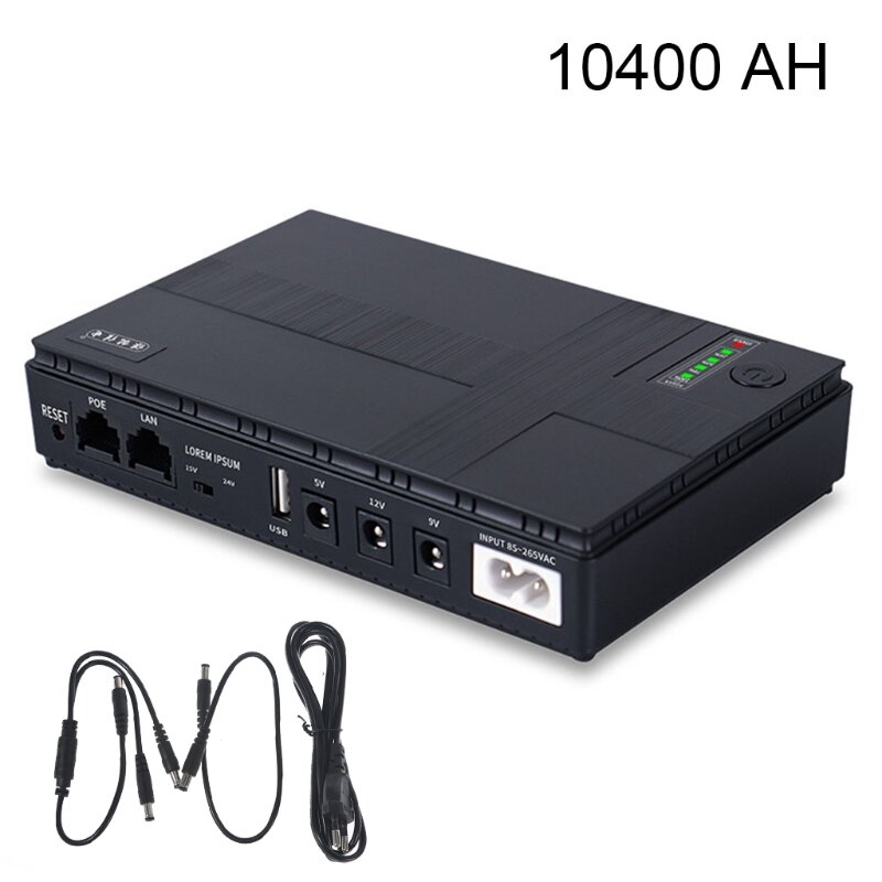 G6DA-minifuente de alimentación portátil de 5V, 9V, 12V, UPS, multiusos, para cámara IP Wifi