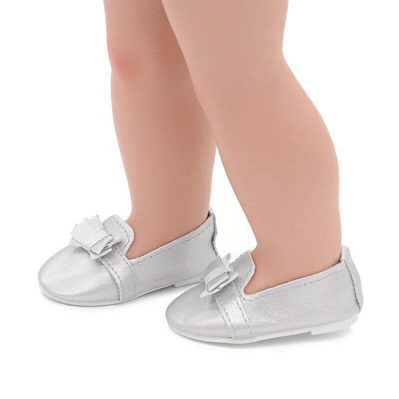 25 Gaya 7.5Cm Sepatu Boneka Halus untuk 18 Inci Boneka Perempuan Sepatu Boneka Buatan Tangan Mini untuk 43 Cm Aksesori Mainan Boneka Bayi Baru Lahir