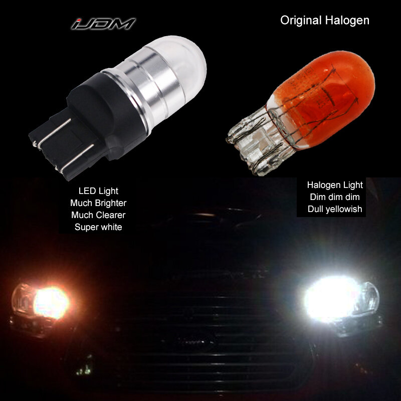 Universele Auto T20 W21/5W 7443 Led 3030-SMD Lampen Voor Auto Remlicht Parking Drl Fog Light Backup reverse Lamp Wit/Rood/Amber