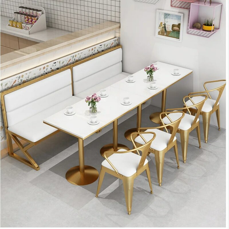 ティーショップカードシートソファテーブルと椅子の組み合わせ北欧のシンプルなレジャーネットレッドレストランコマーシャルデザートカフェテーブルとc