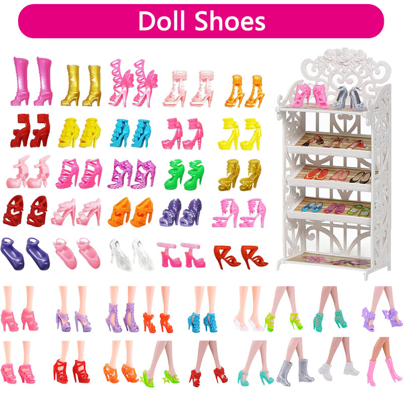 Sapatos de salto alto para boneca barbie, sapatos de cristal, 30cm, 1/6 bjd, acessórios do brinquedo, presente de Natal para a menina