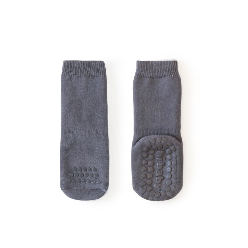 Chaussettes pour nouveau-né, confortable, épais, en coton éponge, semelle antidérapante, pour garçon et fille, 0-3T