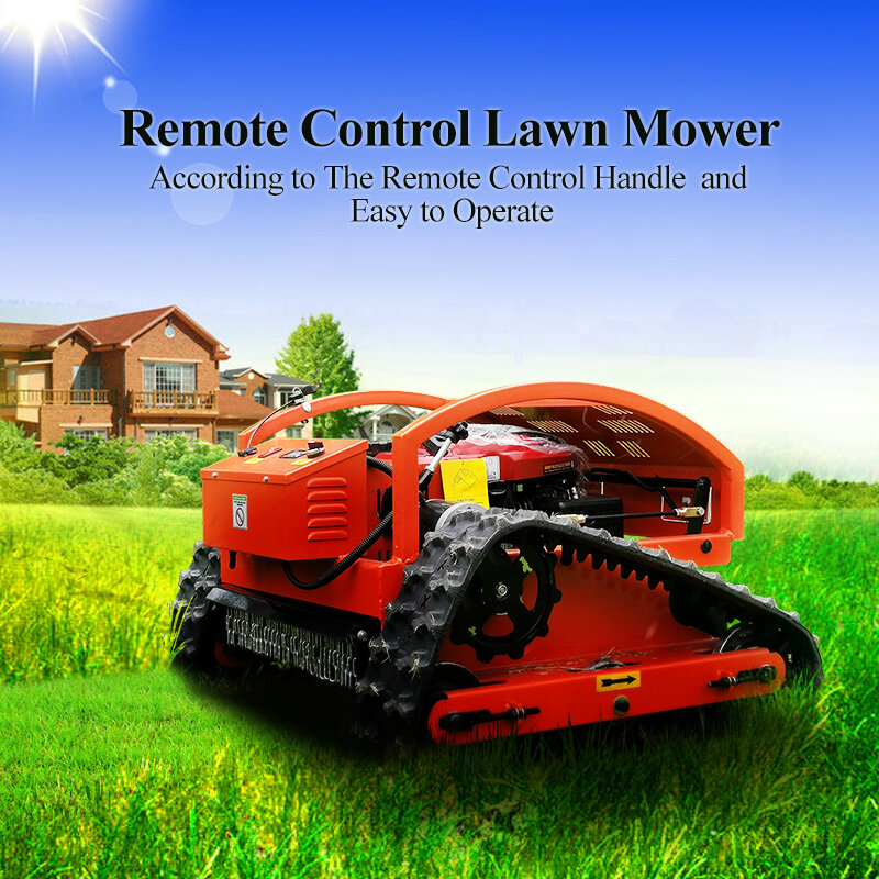 Mesin pemotong rumput Robot rumah tangga kendali jarak jauh tanpa kabel berrumput multifungsi yang dapat disesuaikan untuk penggunaan pertanian