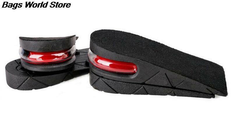 Men Women PVC 5cm Air Cushion Adjustable Height Increase Lift Heel Inserts Higher Shoes Pads Layer Taller
