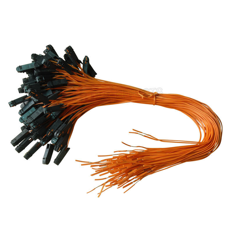 100 pcs/lot 1m fil de cuivre couleur Orange Talon fil d'allumage pour système de feux d'artifice dispositif de tir