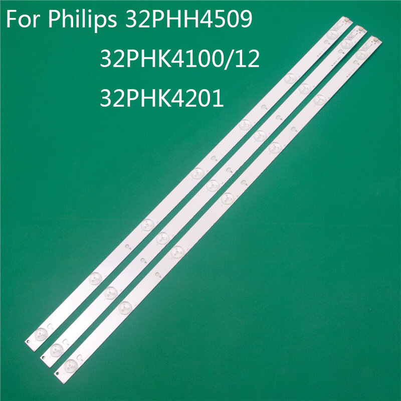 LED TV Iluminasi untuk Philips 32PHH4509 32PHK4100/12 32PHK4201 LED Bar Lampu Latar Strip Line Penguasa GJ-2K15 D2P5 D307-V1 v1.1