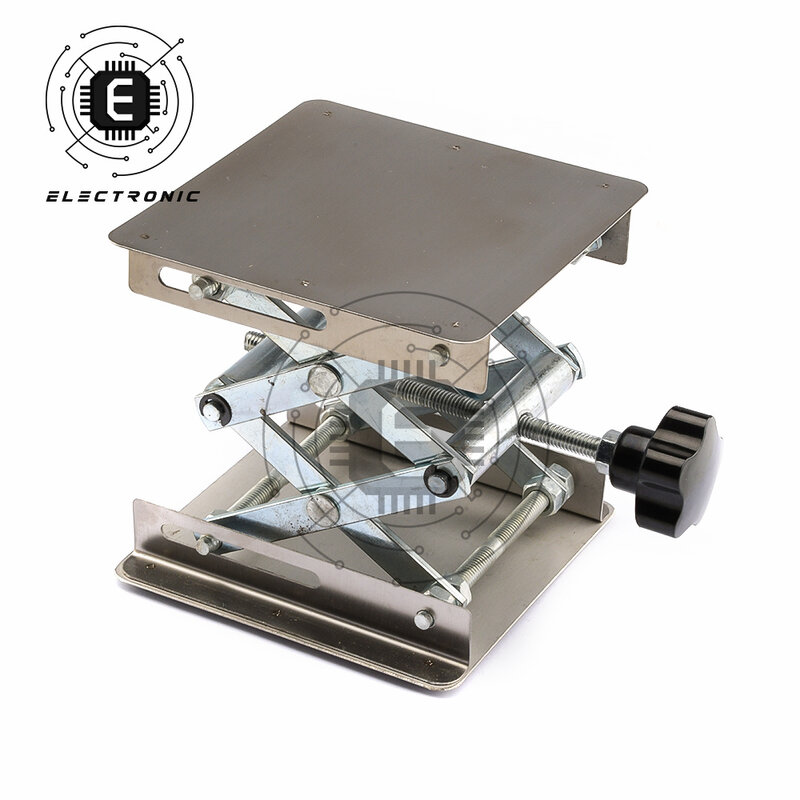 Mesa de enrutador de elevación de aluminio, maquinaria de carpintería, soporte de elevación de laboratorio de grabado, plataforma de elevación Manual, herramientas de carpintería