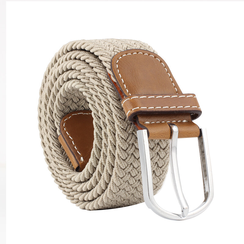 D & T-Cinturón de lona informal para hombre y mujer, hebilla de Metal rosa, Material de PU, pretina decorativa de alta calidad, estilo Simple, 2021
