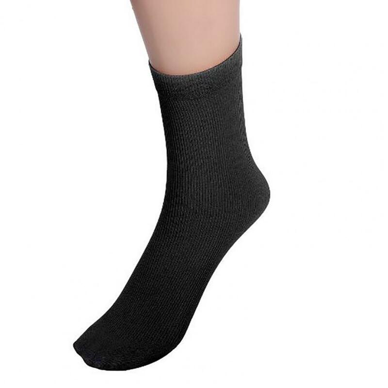 Men's Socks Elastic Breathable Polyester Elastic Silk Socks for Spring Autumn Breathable Casual Short Crew High Quality Socks