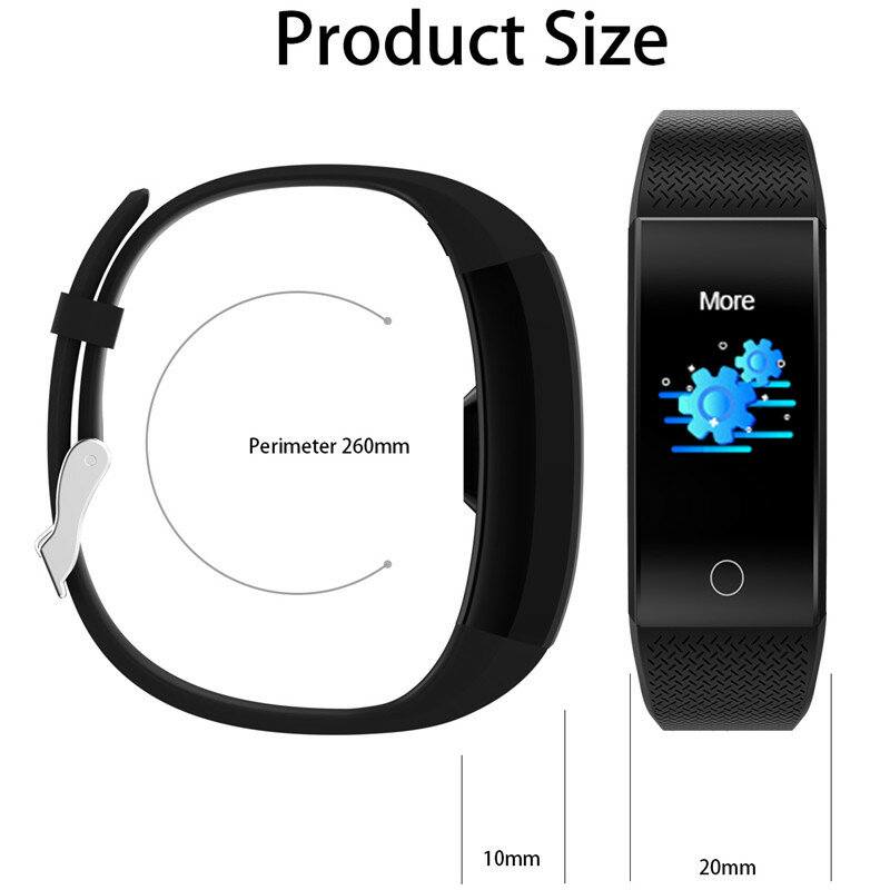 LIGE Thermometer Smart Uhr Gesunde Herz Rate Blutdruck Monitor Für Android ios Sport Smart Armband Pulsera inteligente