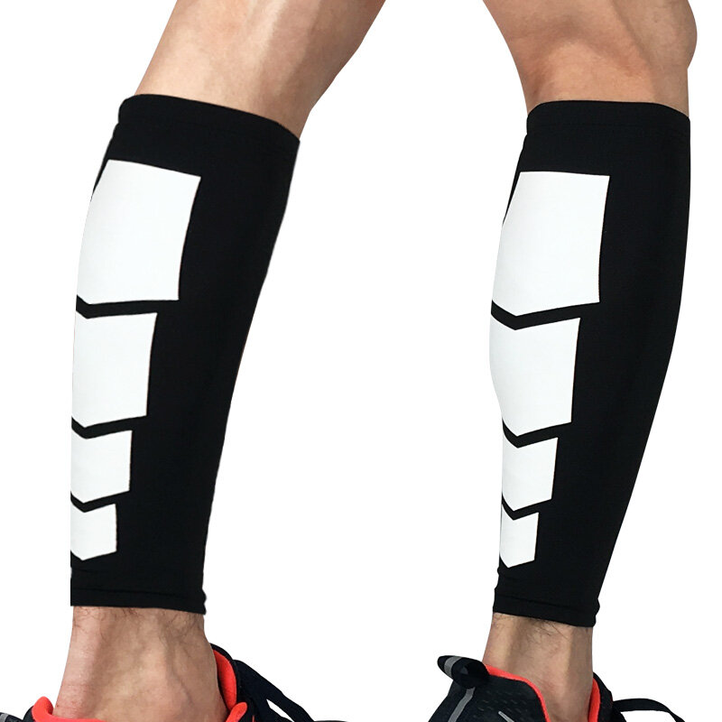 Meias de compressão unissex até o joelho, meias de suporte e tornozelo unissex, atlética para ciclismo, com caneleira, 1 peça