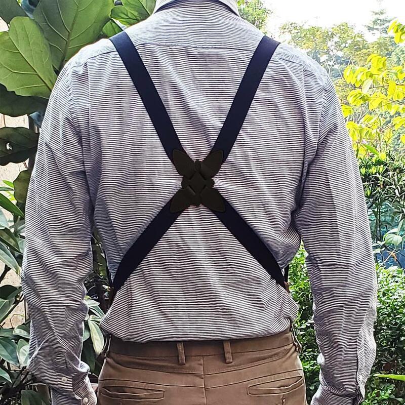 الحمالات الرجالية القابلة للتعديل X شكل الحمالات كليب على حزام الأشرطة مطاطا الكبار الحمالات الملابس والاكسسوارات جديد حار