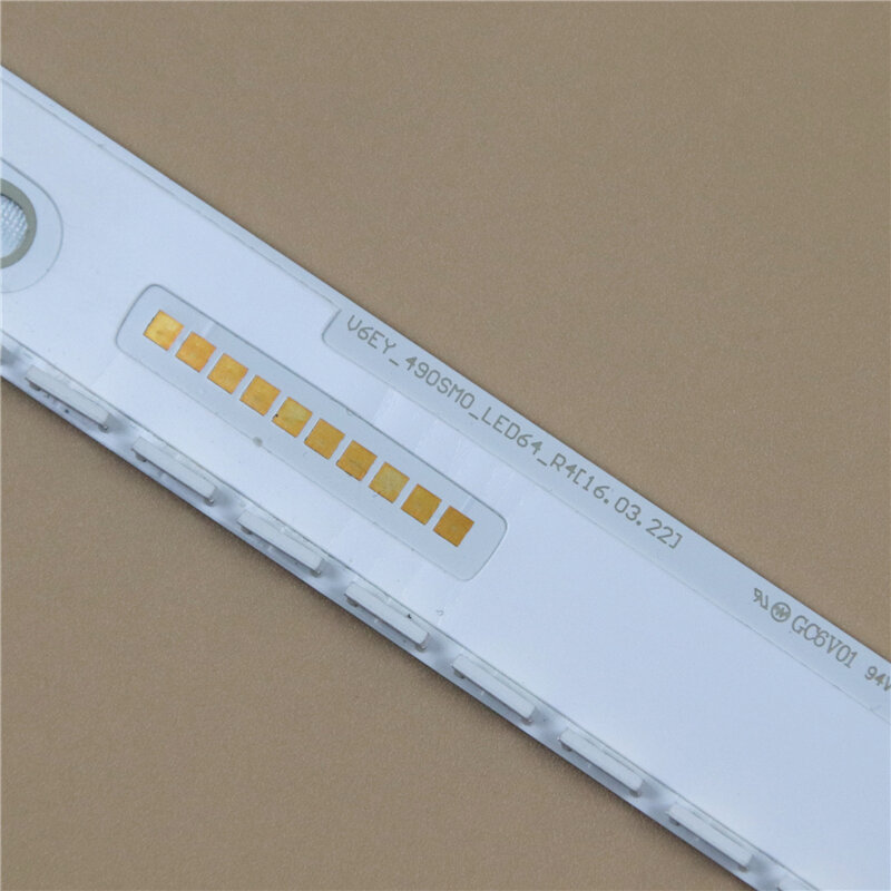 LED Array bar per Samsung UE49M6550 UE49M6503 LED retroilluminazione strisce matrice LED lampade lente bande V6EY_490SM0_LED64_R4 LM41-00300A